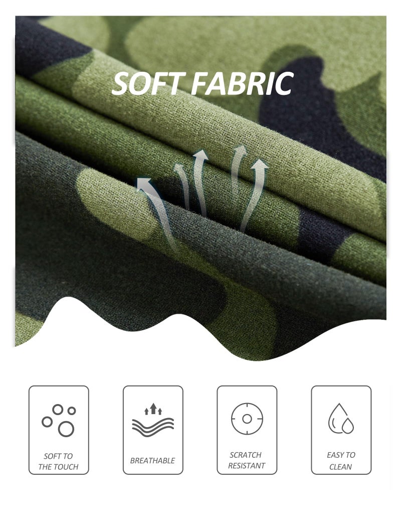 ZOOSIXX High Waisted Leggings for Women - Tummy Control Soft Opaque Printed Pants with Camo, Leopard for Workout Skating - Image 4